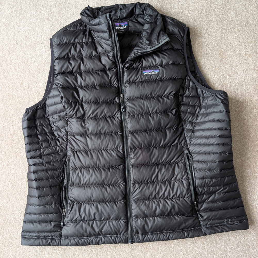 Black Puffer Vest by Patagonia